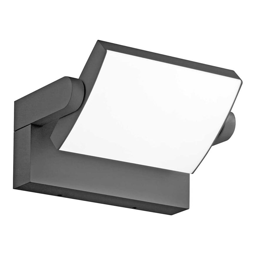 Ideal Lux - Aplique LED para exterior SWIPE LED/21W/230V CRI 90 IP54 antracita