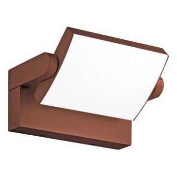 Ideal Lux - Aplique LED para exterior SWIPE LED/21W/230V CRI 90 IP54 marrón