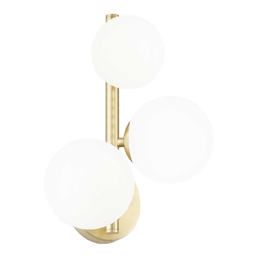 Ideal Lux - Aplique LED PERLAGE 3xG9/3W/230V dorado/blanco