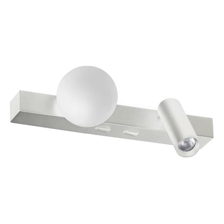 Ideal Lux - Aplique LED PING PONG 2xLED/3W/230V CRI 90 cromo mate