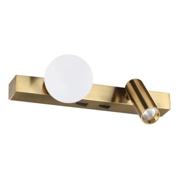 Ideal Lux - Aplique LED PING PONG 2xLED/3W/230V CRI 90 latón