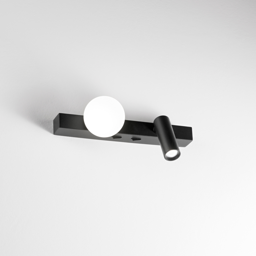 Ideal Lux - Aplique LED PING PONG 2xLED/3W/230V CRI 90 negro