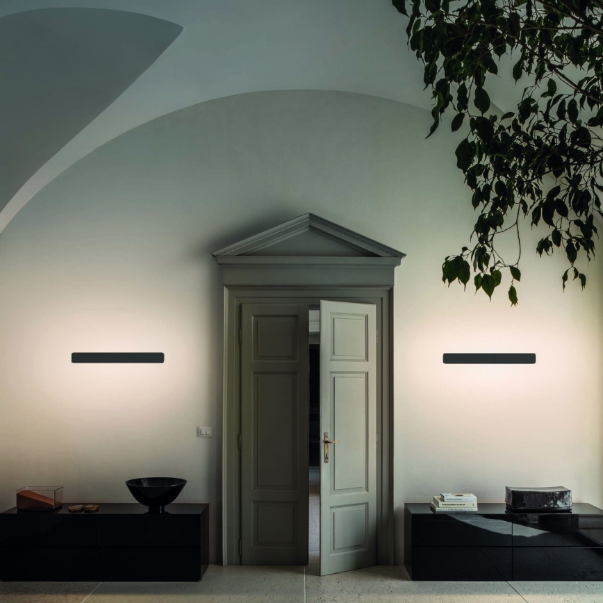 Ideal Lux - Aplique LED ZIG ZAG LED/30W/230V 75 cm CRI 90 negro