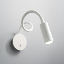 Ideal Lux - Foco LED de pared FOCUS LED/3,5W/230V CRI 90 blanco