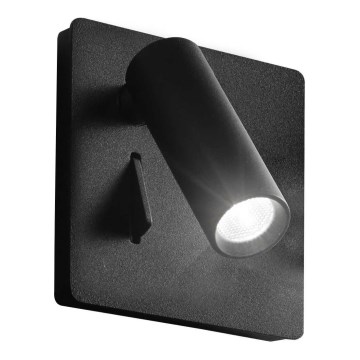 Ideal Lux - Foco LED de pared LITE LED/3W/230V CRI 90 negro