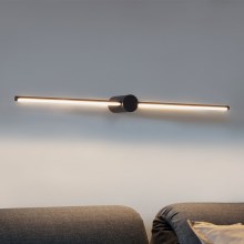 Ideal Lux - Iluminación LED para espejos de baño FILO LED/12,5W/230V IP44 negro