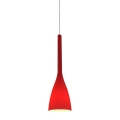 Ideal Lux - Lámpara colgante 1xE14/40W/230V roja