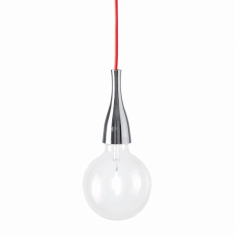 Ideal Lux - Lámpara colgante 1xE27/42W/230V cromo brillante