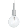 Ideal Lux - Lámpara colgante 1xE27/42W/230V gris