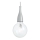 Ideal Lux - Lámpara colgante 1xE27/42W/230V gris