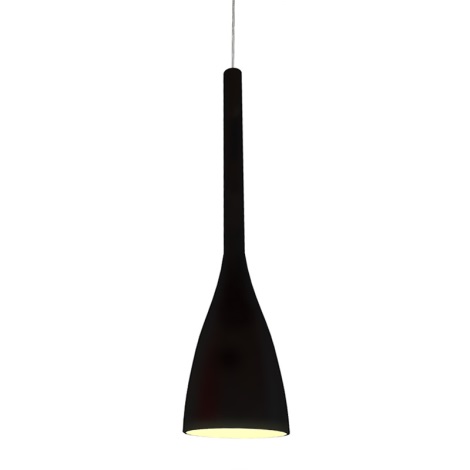 Ideal Lux - Lámpara colgante 1xE27/60W/230V negro