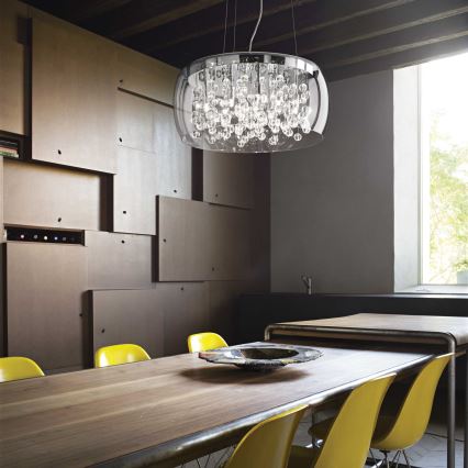 Ideal Lux - Lámpara colgante AUDI 5xG9/40W/230V transparente