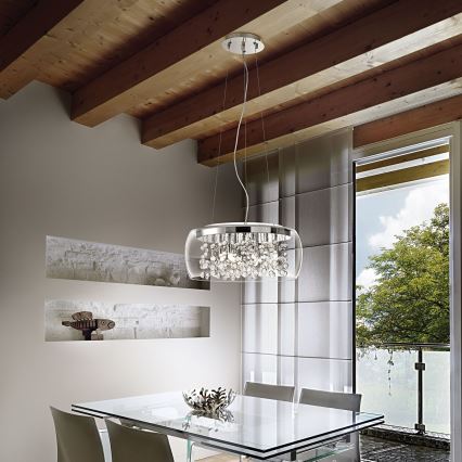 Ideal Lux – Lámpara colgante AUDI 8×G9/40W/230V