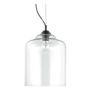 Ideal Lux - Lámpara colgante BISTRO 1xE27/60W/230V diá. 24 cm transparente