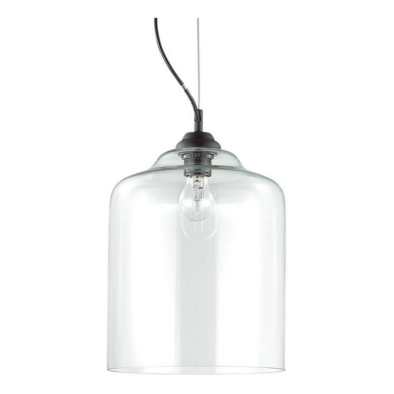 Ideal Lux - Lámpara colgante BISTRO 1xE27/60W/230V diá. 24 cm transparente