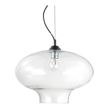 Ideal Lux - Lámpara colgante BISTRO 1xE27/60W/230V diá. 40 cm transparente