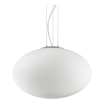 Ideal Lux - Lámpara colgante CANDY 1xE27/42W/230V diá. 40 cm blanco