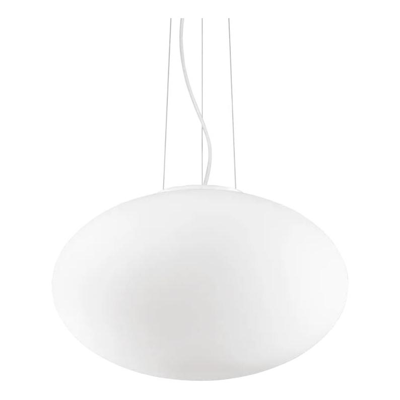 Ideal Lux - Lámpara colgante CANDY 1xE27/42W/230V diá. 50 cm blanco