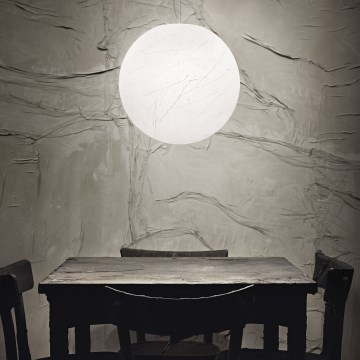 Ideal Lux - Lámpara colgante CARTA 1xE27/25W/230V diá. 30 cm blanco