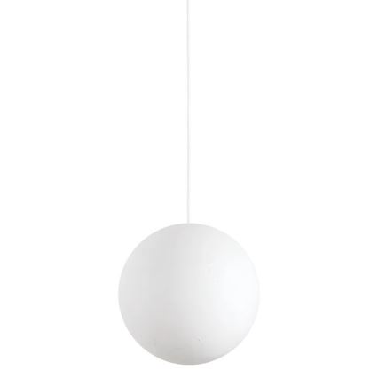 Ideal Lux - Lámpara colgante CARTA 1xE27/25W/230V diá. 30 cm blanco