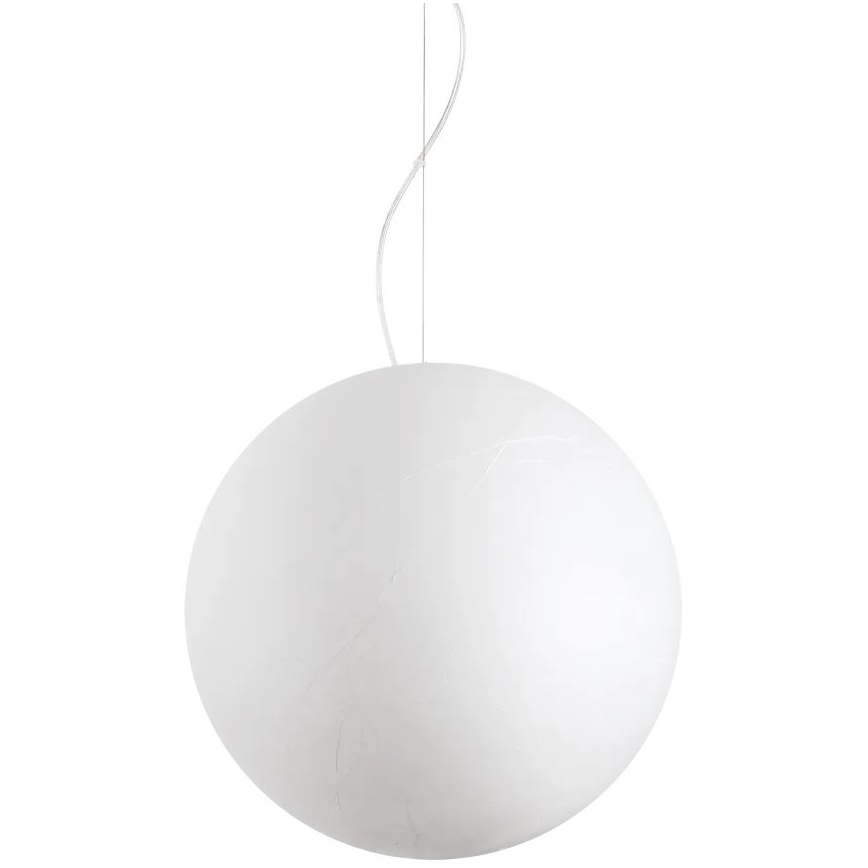 Ideal Lux - Lámpara colgante CARTA 1xE27/25W/230V diá. 50 cm blanco
