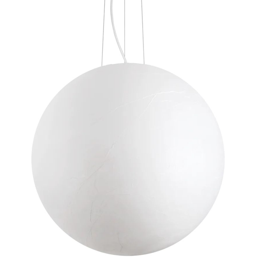 Ideal Lux - Lámpara colgante CARTA 1xE27/60W/230V diá. 60 cm blanco