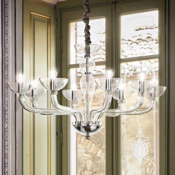 Ideal Lux – Lámpara colgante CASANOVA 8×E14/40W/230V