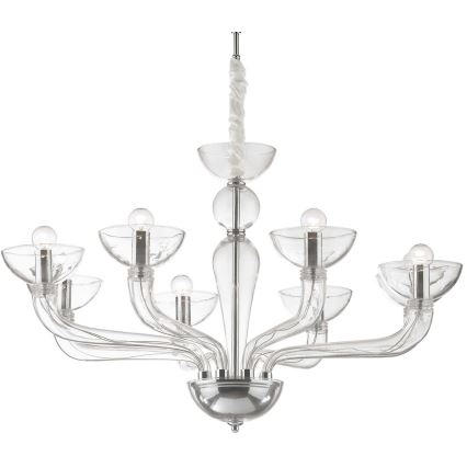 Ideal Lux – Lámpara colgante CASANOVA 8×E14/40W/230V