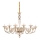 Ideal Lux - Lámpara colgante con cadena BRIGITTA 12xE14/40W/230V diá. 120 cm latón