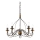 Ideal Lux - Lámpara colgante con cadena CORTE 5xE14/40W/230V diá. 54 cm cobre