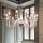 Ideal Lux - Lámpara colgante con cadena DOGE 12xE14/40W/230V diá. 91 cm cromo brillante