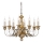 Ideal Lux - Lámpara colgante con cadena FIRENZE 8xE14/40W/230V diá. 64 cm dorado