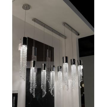Ideal Lux - Lámpara colgante cristal 1xGU10/28W/230V