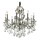 Ideal Lux - Lámpara colgante de cristal GIOCONDA 8xE14/40W/230V diá. 73 cm plata