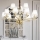 Ideal Lux - Lámpara colgante de cristal PEGASO 12xE14/28W/230V diá. 102 cm dorado
