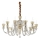 Ideal Lux - Lámpara colgante de cristal STRAUSS 12xE14/40W/230V diá. 84,5 cm latón