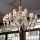 Ideal Lux - Lámpara colgante de cristal STRAUSS 18xE14/40W/230V diá. 85 cm latón