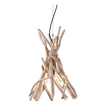 Ideal Lux - Lámpara colgante DRIFTWOOD 1xE27/60W/230V guayaba