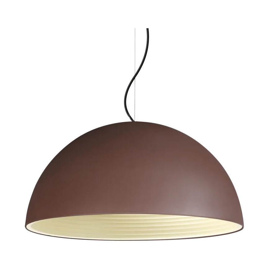 Ideal Lux - Lámpara colgante FOLK 1xE27/60W/230V diá. 50 cm marrón