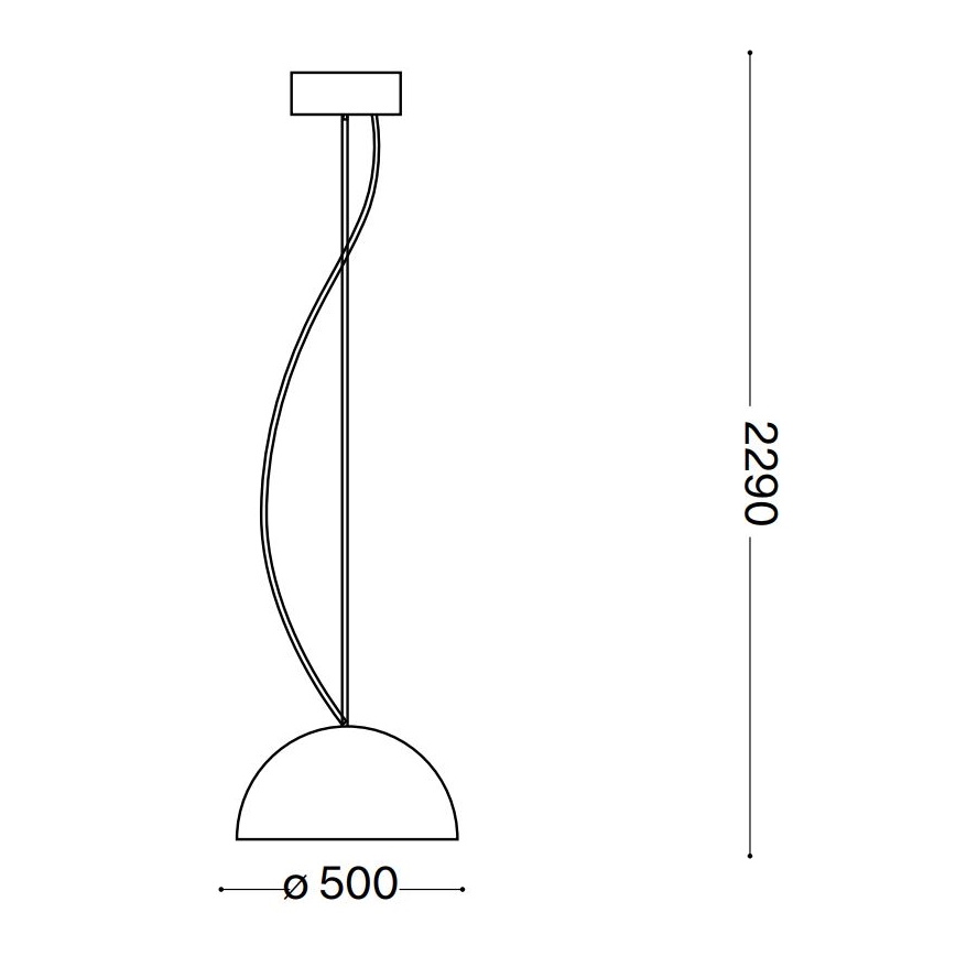 Ideal Lux - Lámpara colgante FOLK 1xE27/60W/230V diá. 50 cm marrón