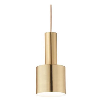 Ideal Lux - Lámpara colgante HOLLY 1xE27/60W/230V diá. 12 cm latón