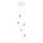 Ideal Lux - Lámpara colgante ICE 5xE27/60W/230V diá. 50 cm blanco