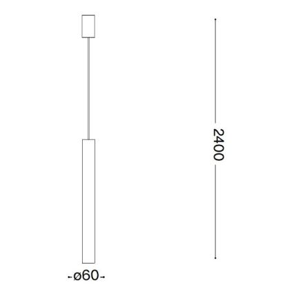 Ideal Lux - Lámpara colgante LED 1xGU10/7W/230V CRI90