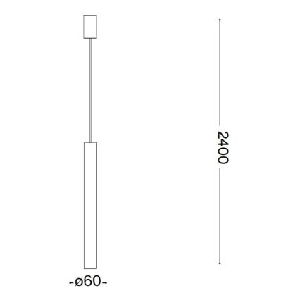 Ideal Lux - Lámpara colgante LED 1xGU10/7W/230V CRI90