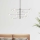 Ideal Lux - Lámpara colgante LED EQUINOXE 12xG4/2W/230V diá. 124 cm cromo brillante/transparente