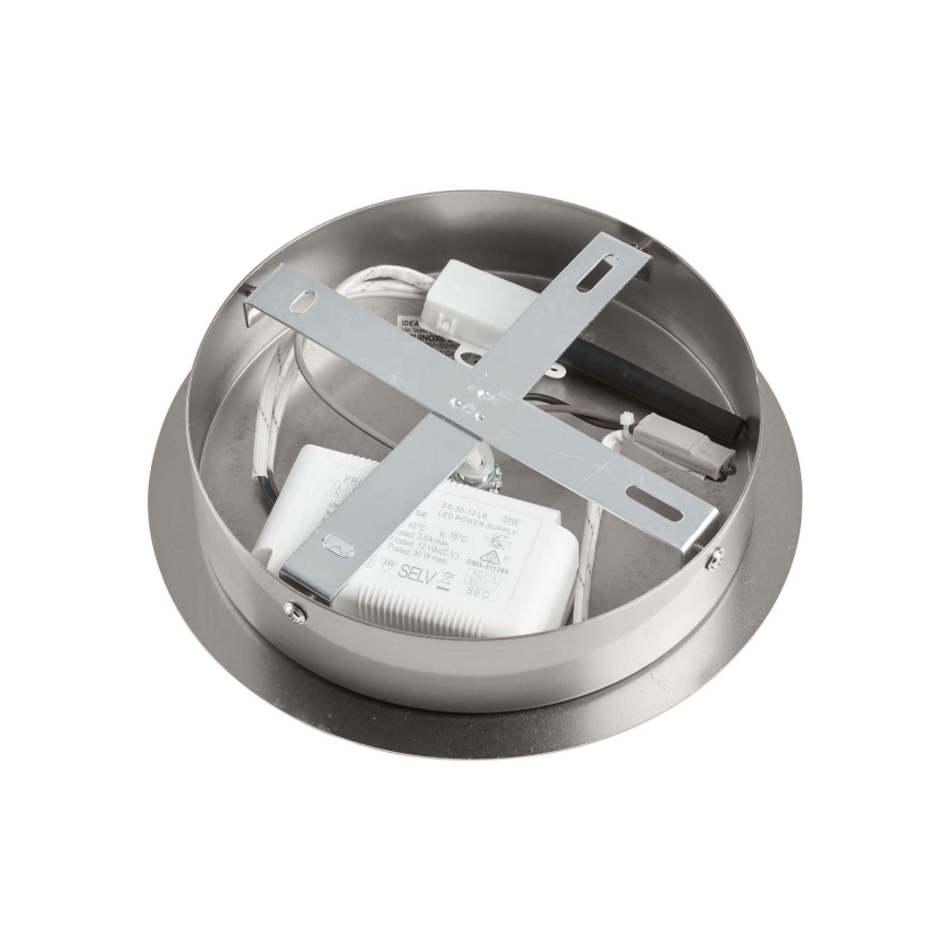 Ideal Lux - Lámpara colgante LED EQUINOXE 12xG4/2W/230V diá. 124 cm cromo brillante/transparente