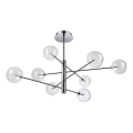 Ideal Lux - Lámpara colgante LED EQUINOXE 8xG4/2W/230V diá. 128 cm cromo brillante/transparente