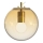 Ideal Lux - Lámpara colgante MAPA 1xE27/42W/230V diá. 20 cm dorado/ahumado