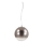 Ideal Lux - Lámpara colgante MAPA 1xE27/42W/230V diá. 20 cm gris/Ahumado