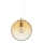 Ideal Lux - Lámpara colgante MAPA 1xE27/42W/230V diá. 30 cm dorado/ahumado